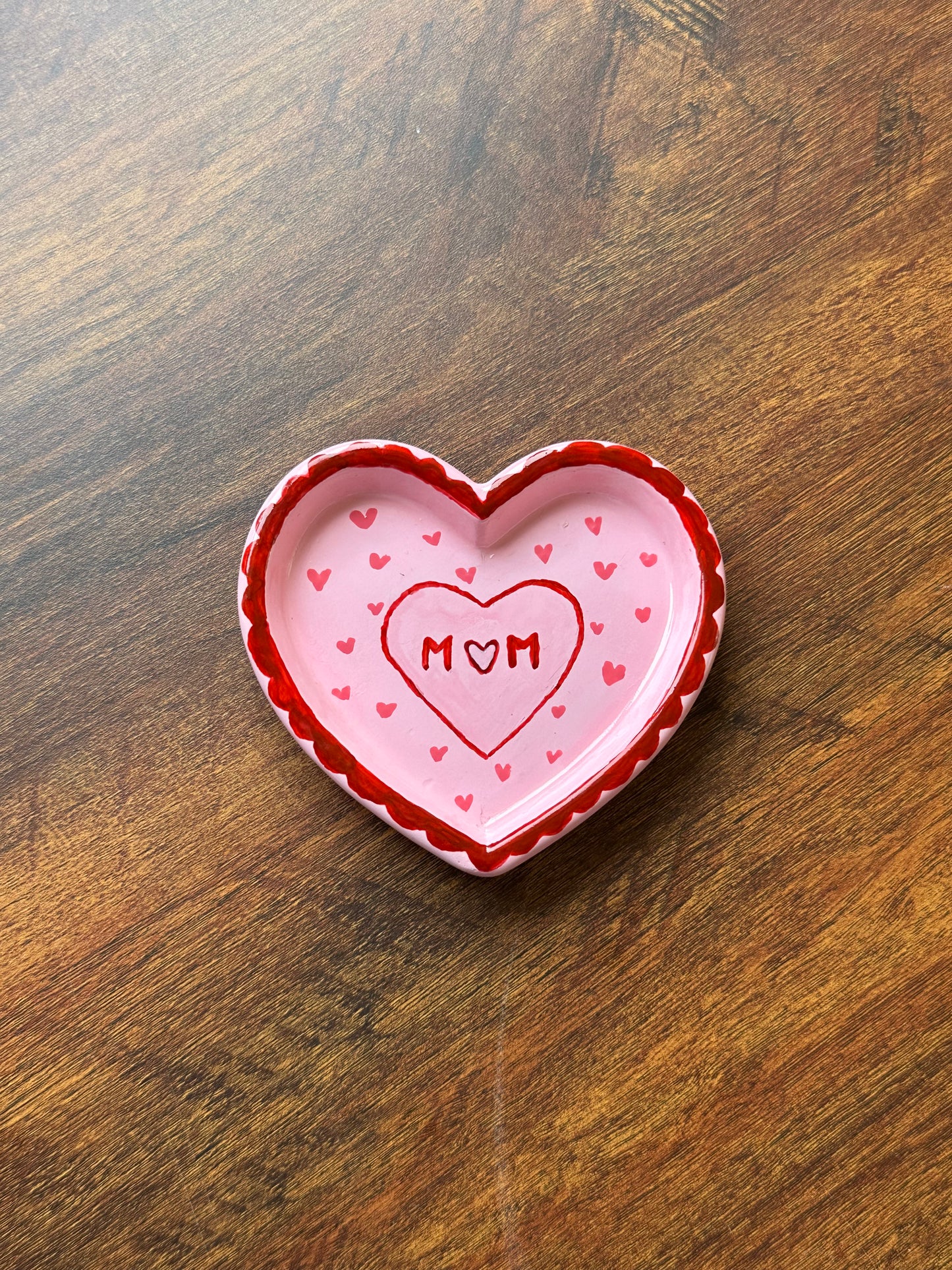 Mom Heart Trinket Tray