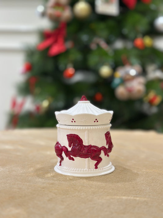 Carnival Jar Red and white