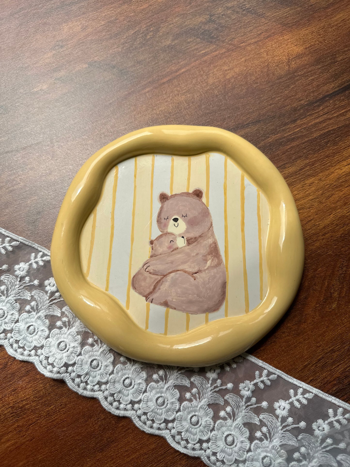 Mama bear - round cloud tray