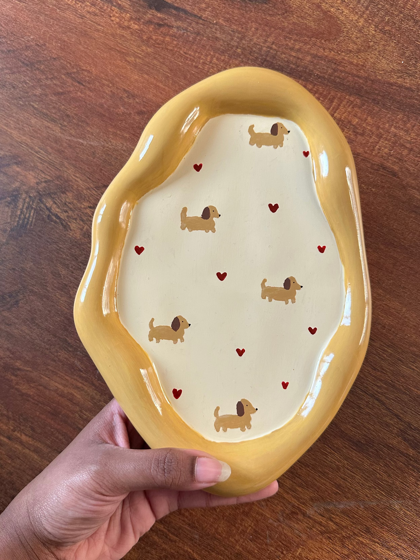 Dog lover cloud tray