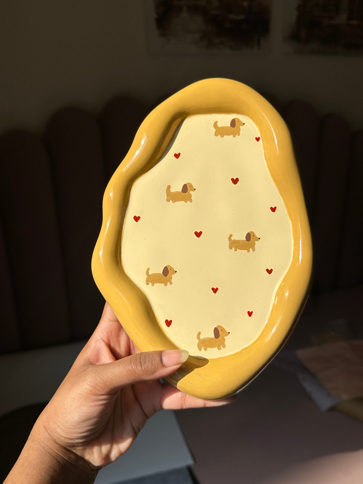 Dog lover cloud tray
