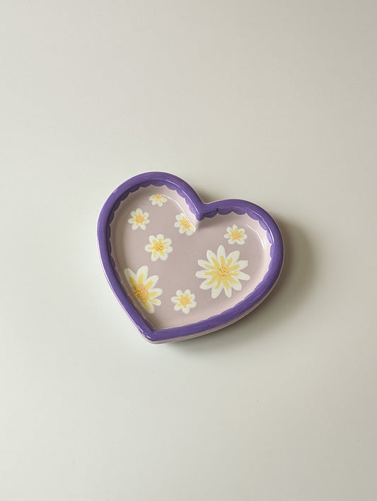 Daisy Heart Trinket Tray