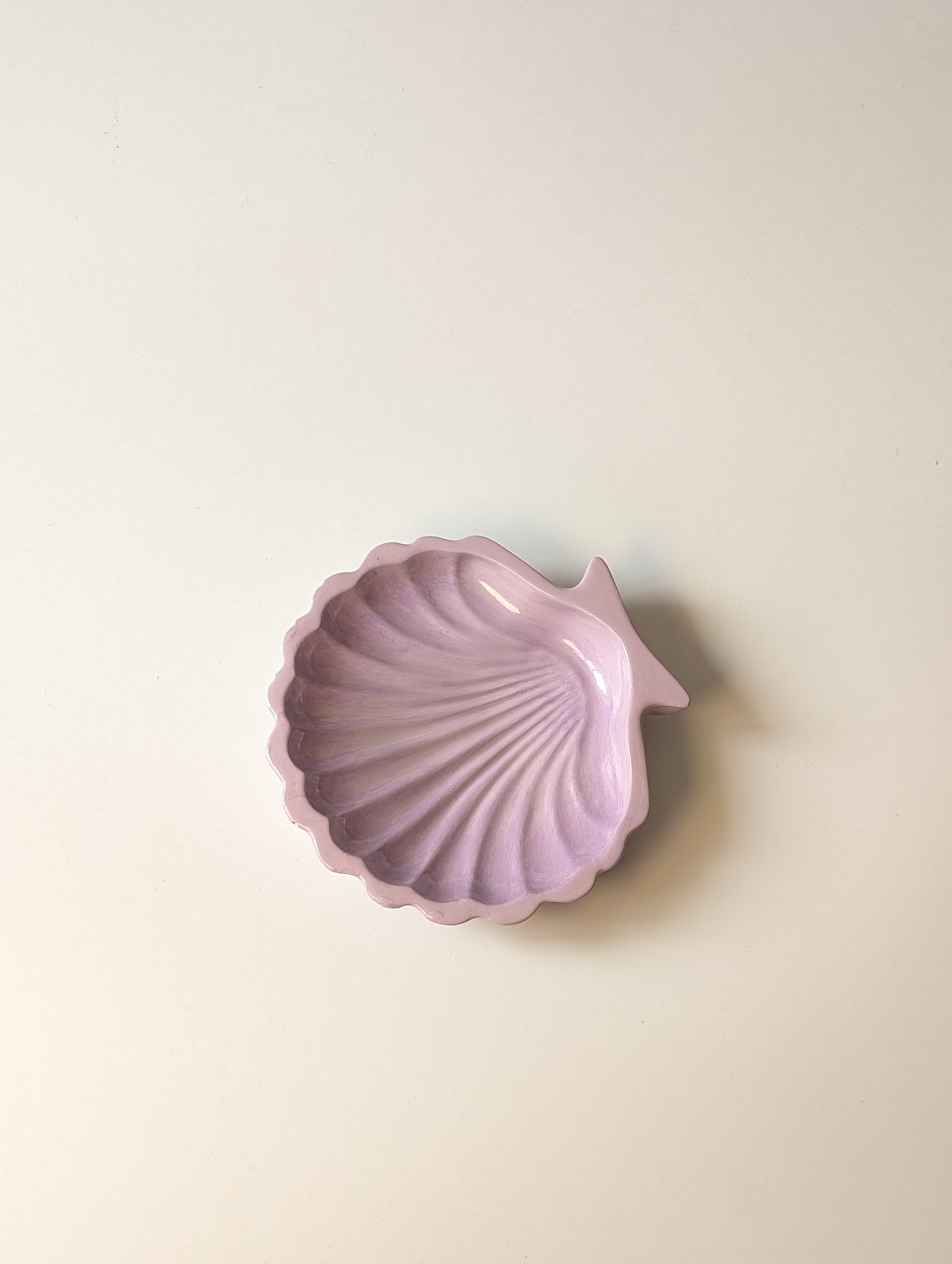 Lavender Shell Trinket Tray