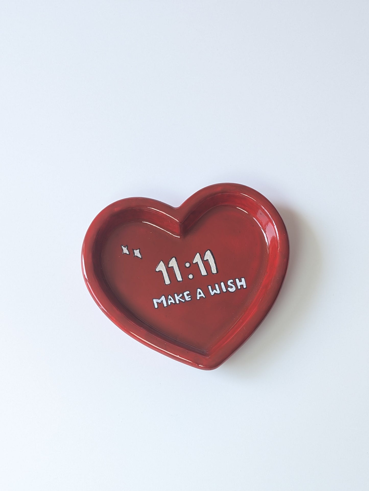 11:11 Make A Wish Heart Trinket Tray