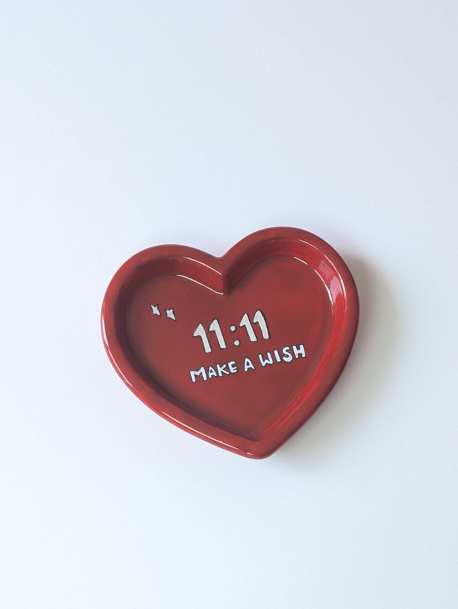 11:11 Make A Wish Heart Trinket Tray